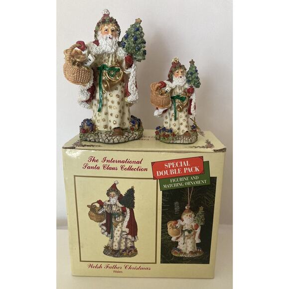 Welsh Father Christmas Wales 1998 Ornament International Santa Claus Collection - Picture 1 of 6